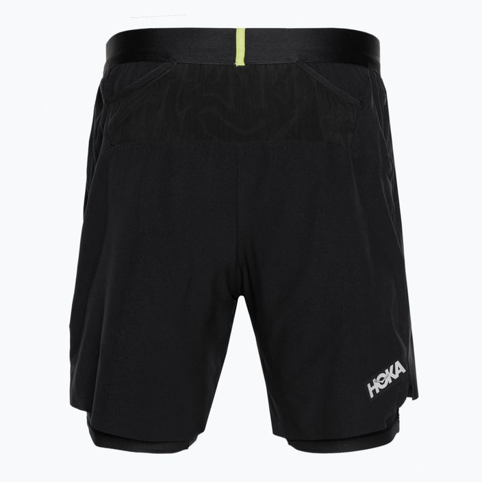 Lauf Shorts Herren HOKA Glide 7'' 2in1 black 6