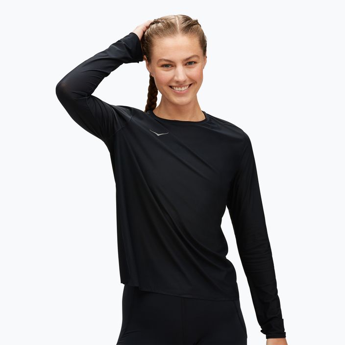 Damen Laufshirt HOKA Airolite Run schwarz