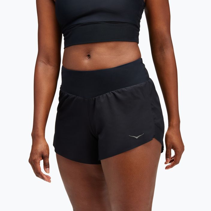 Lauf Shorts Damen HOKA Glide 4' black