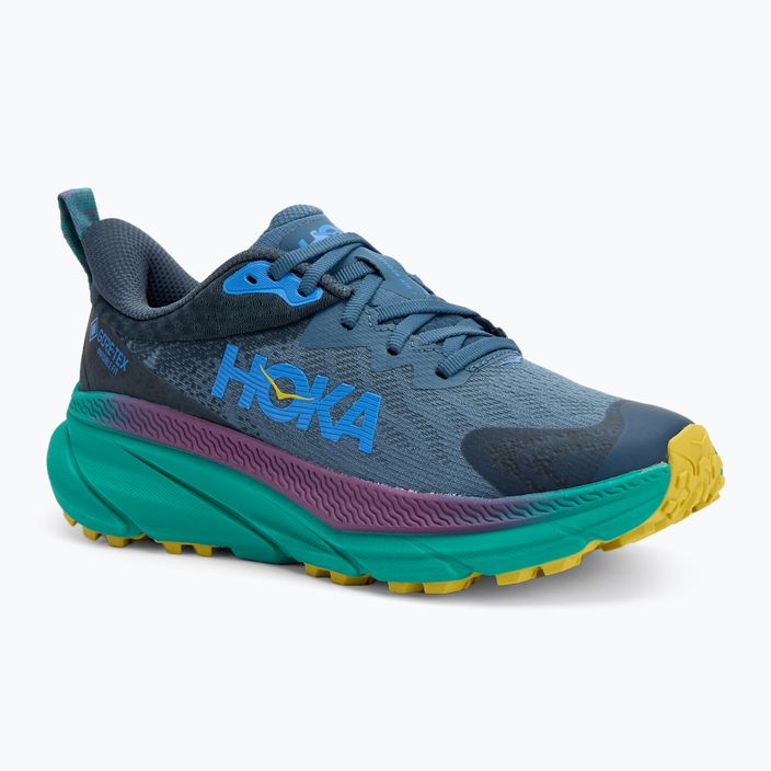 Damen Laufschuhe HOKA Challenger 7 GTX real teal/tech green