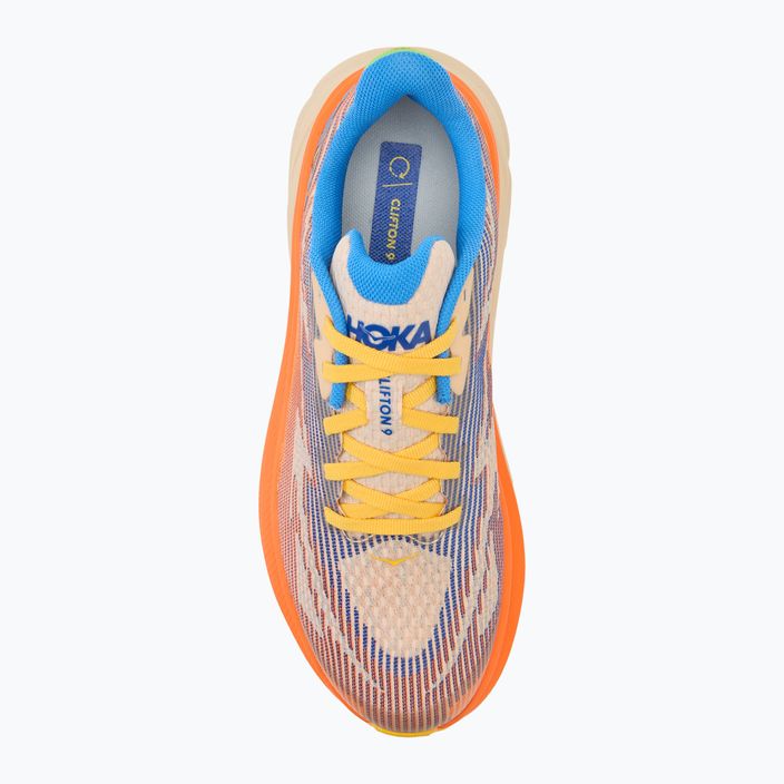 HOKA Clifton 9 ultramarine/electric tangerine Kinderlaufschuhe 5