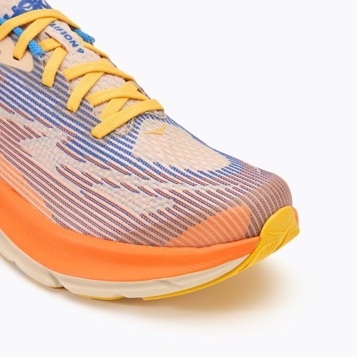 HOKA Clifton 9 ultramarine/electric tangerine Kinderlaufschuhe 7