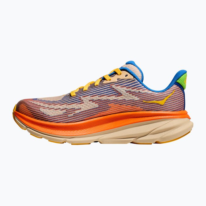 HOKA Clifton 9 ultramarine/electric tangerine Kinderlaufschuhe 10