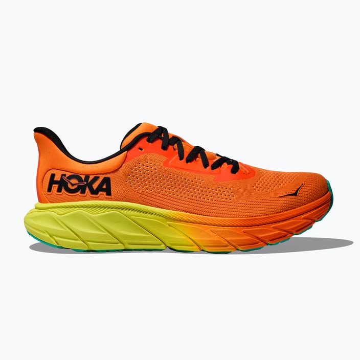 Herren Laufschuhe HOKA Arahi 7 electric tangerine/schwarz 2