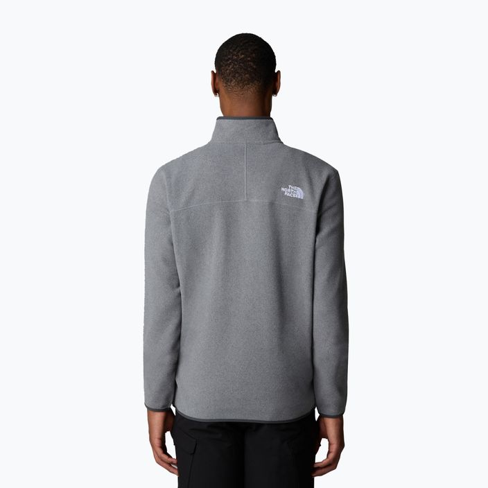 Herren Sweatshirt The North Face 100 Glacier 1/4 Zip mittel grau heather 3