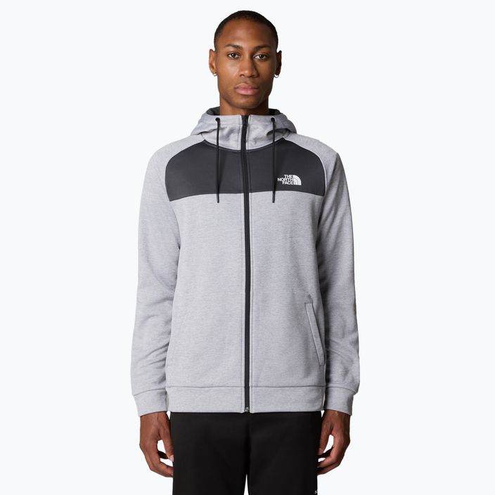 Herren The North Face Reaxion Fleece hellgrau heather/asphaltgrau Sweatshirt