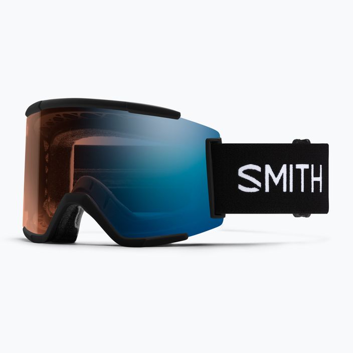 Smith Squad XL schwarz/chromapop pro photochromic blue mirror Skibrille