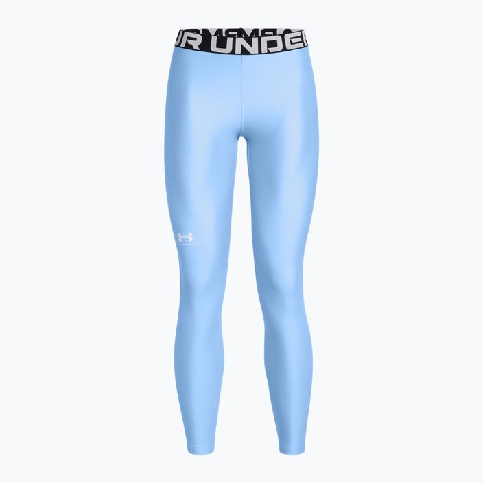 Under Armour HeatGear Damen-Leggings horizon blau/weiß 4