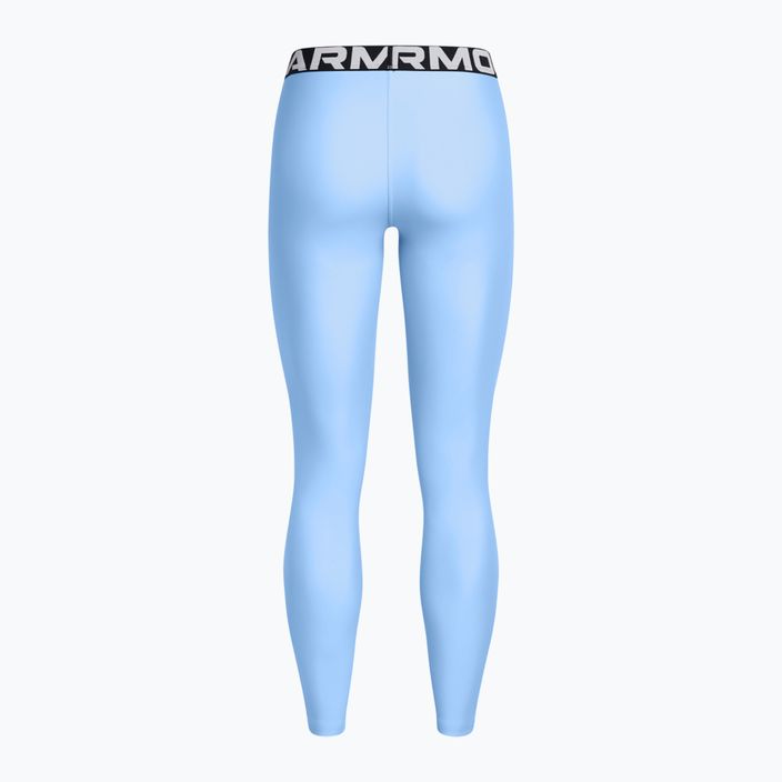 Under Armour HeatGear Damen-Leggings horizon blau/weiß 5