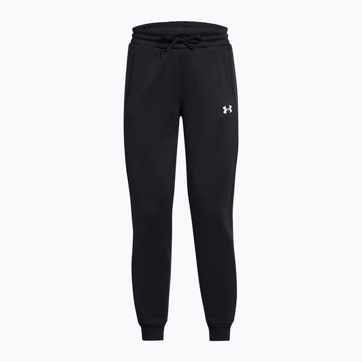 Damen Under Armour Fleece Jogger UA Armour schwarz/weiße Hose