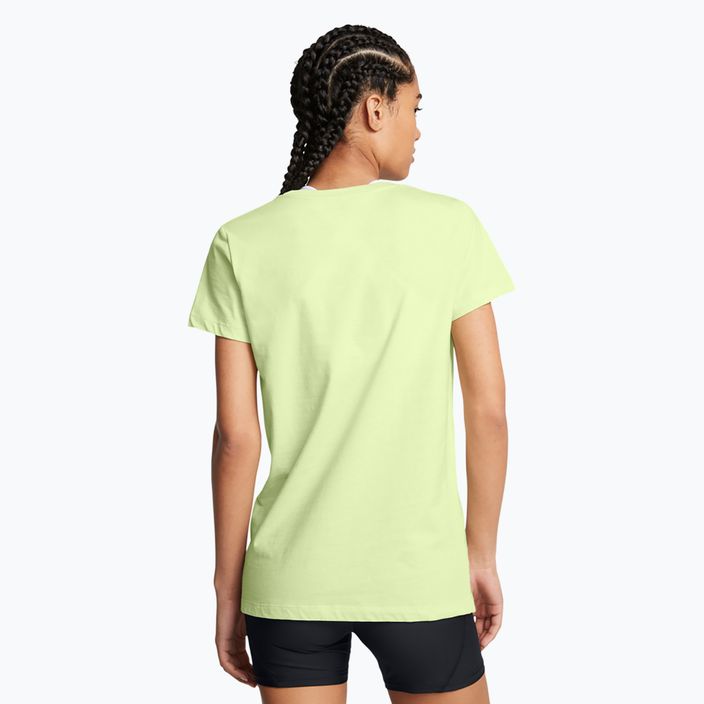 Under Armour Damen Rival Logo T-shirt tetro grün/weiß 2