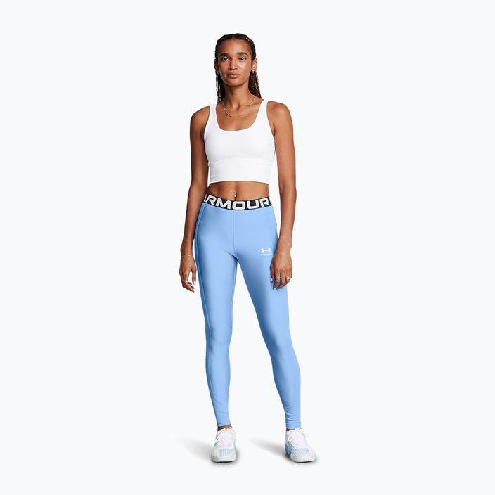 Under Armour Damen Trainingsleggings horizon blau/weiß 2