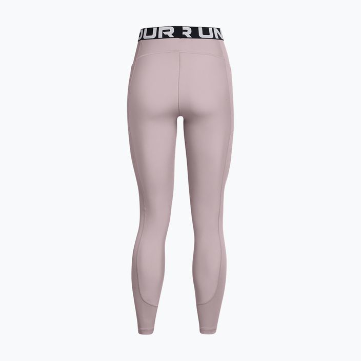 Under Armour HeatGear Rib tetra grau/weiß Damen Trainingsleggings 6