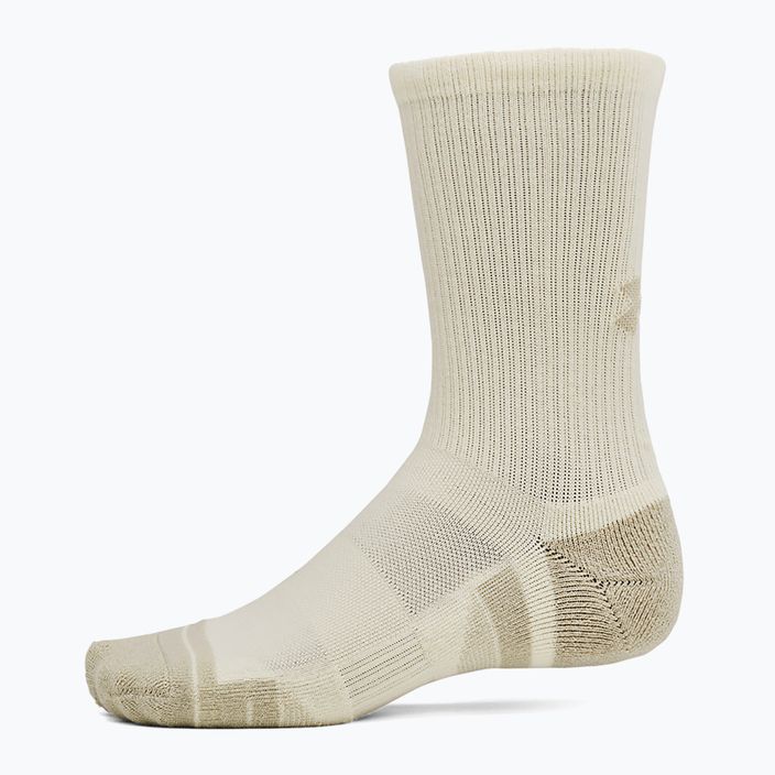 Unter Armour Leistung Tech Crew 3 Paar Stadt khaki / Elfenbein dune / Taupe Dämmerung Socken 4