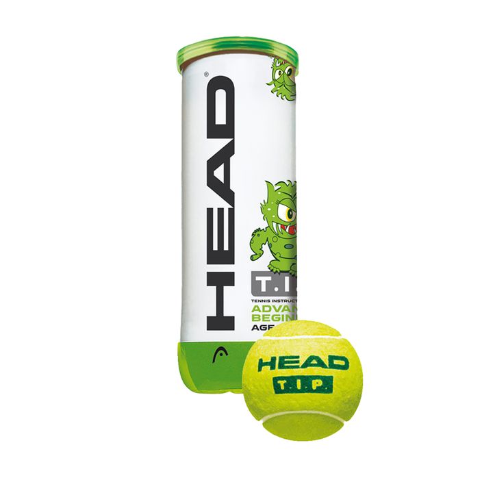 HEAD Tip Kinder-Tennisbälle 3 Stück grün/gelb 578133 2