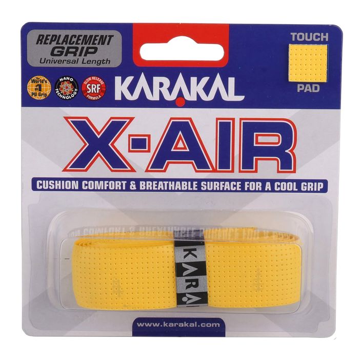 Squashschläger Umwicklung Karakal X-AIR Grip gelb 2