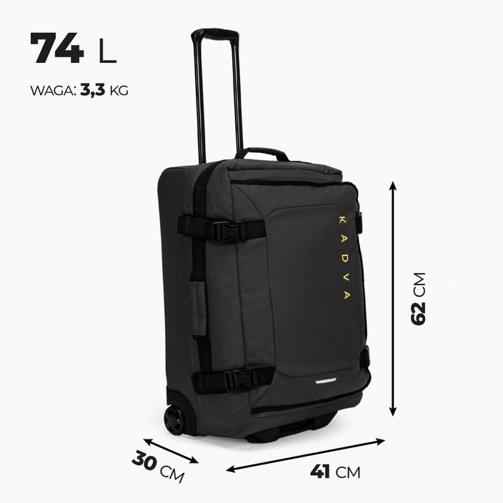 KADVA Lazio Reisekoffer 74 l schwarz 3