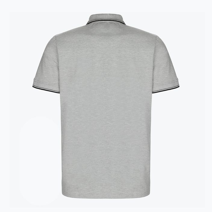 Poloshirt für Männer Pitbull West Coast Polo Slim Logo grey/melange 2