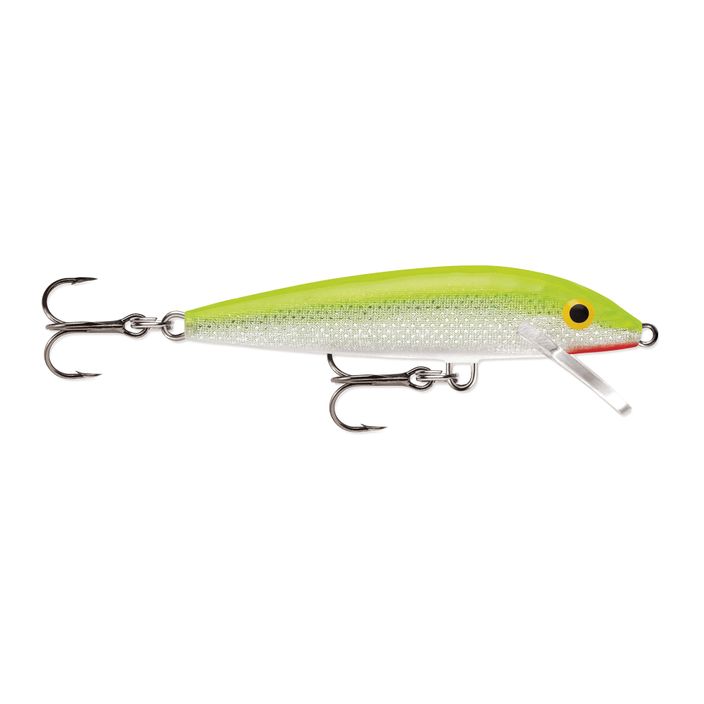 Rapala Original Floater Silber fluoreszierende Chartreuse Wobbler 2