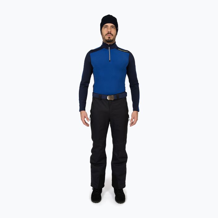 Herren-Ski-Sweatshirt Fischer Golm blau marine