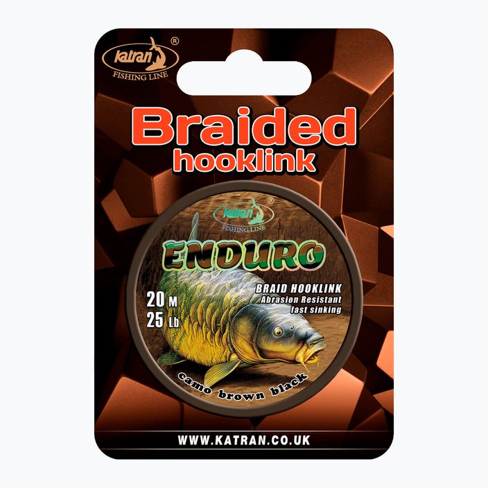 Katran Enduro Braided Carp Hook Links braun 2