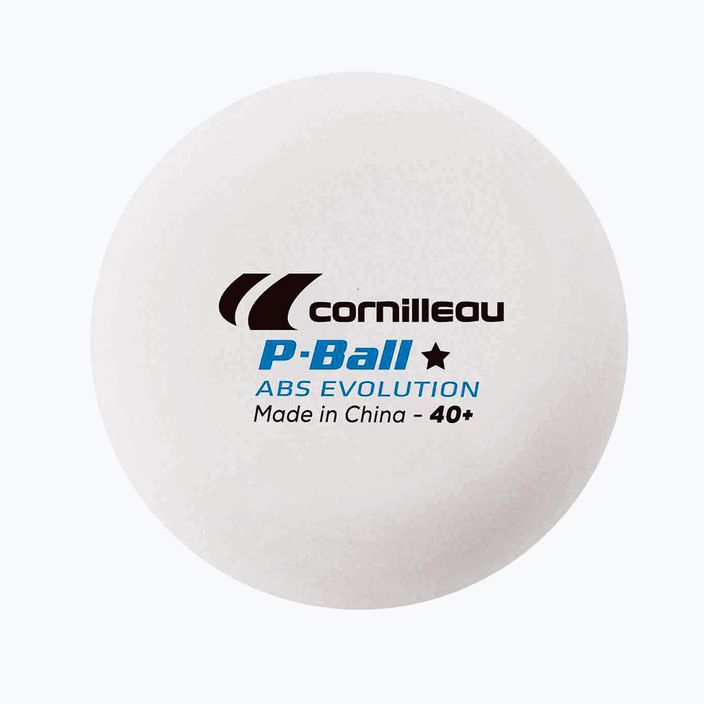 Cornilleau P-Ball* ABS EVOLUTION Tischtennisbälle 6 Stk. Weiß 2
