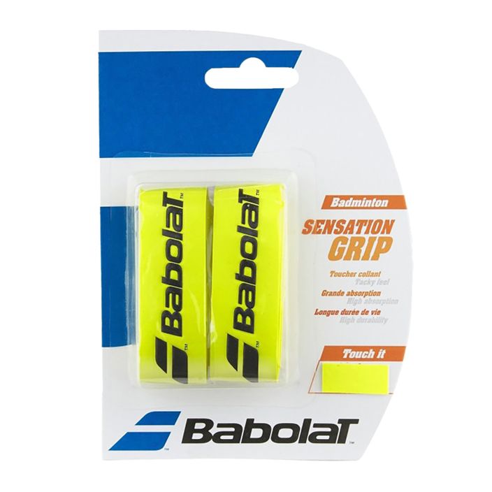 Babolat Grip Sensation Badminton Schlägerhüllen 2 Stk. gelb 2
