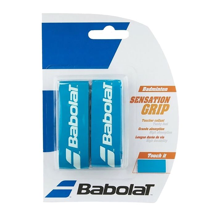 Babolat Grip Sensation Badmintonschläger Wraps 2 Stück blau. 2