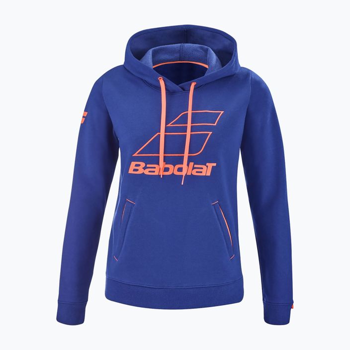 Damen-Tennis-Sweatshirt Babolat Exercise Hood blau 4WTD041