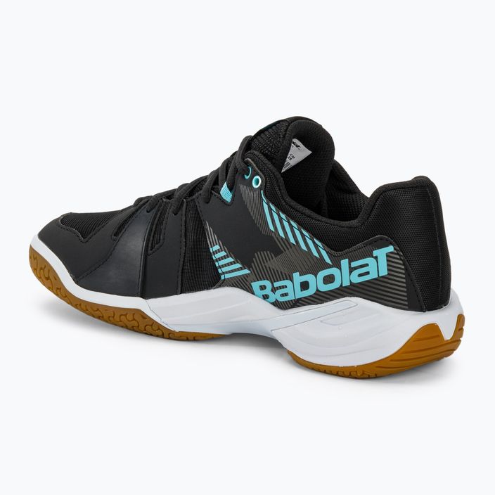 Badmintonschuhe Herren Babolat Shadow Spirit black/light blue 3