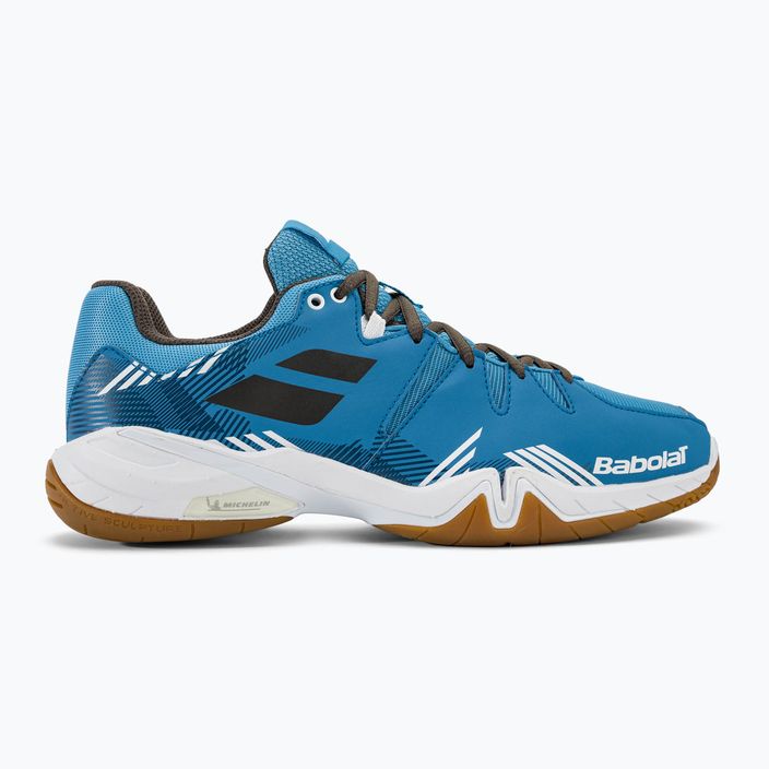 Badmintonschuhe Herren Babolat Shadow Spirit blue/black 2