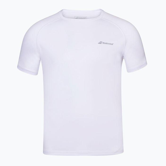 Herren Babolat Play Crew Neck T-Shirt weiß/weiß