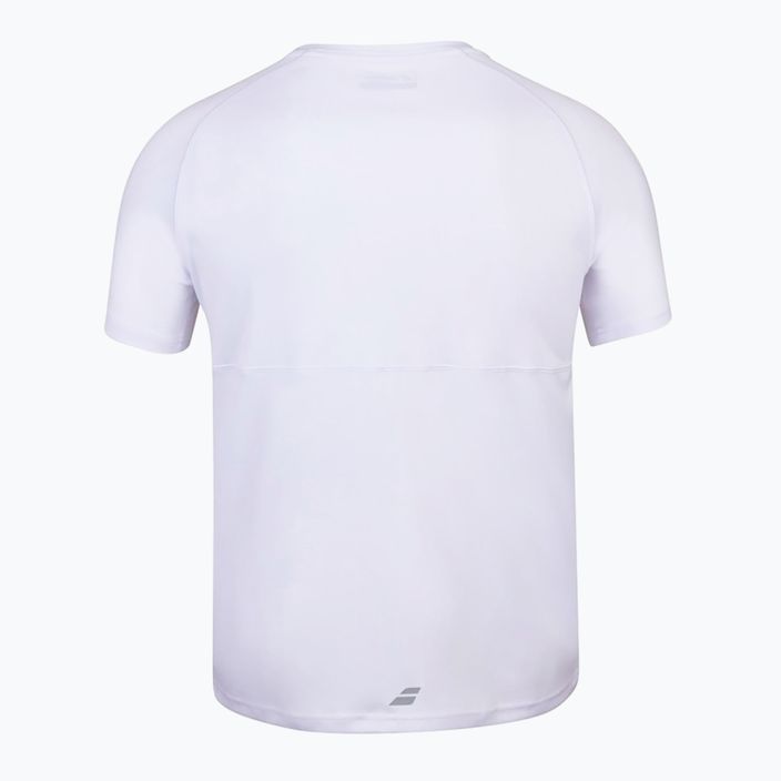 Herren Babolat Play Crew Neck T-Shirt weiß/weiß 3