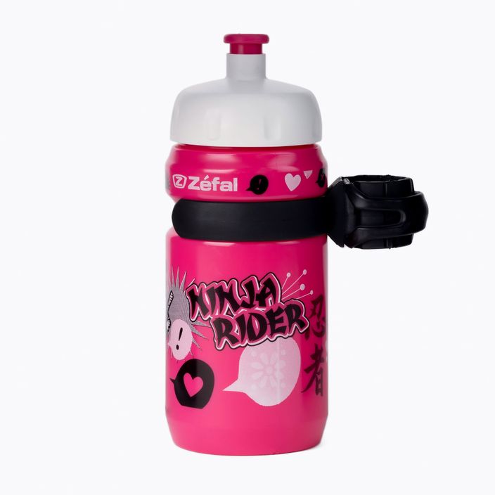 Zefal Set Little Z-Ninja Girl rosa ZF-162I Kinderfahrradflasche mit Befestigungsclip 2