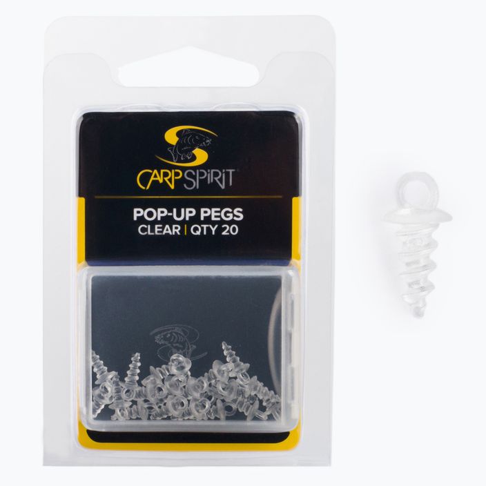 Carp Spirit Pop-Up Pegs Köderschrauben transparent ACS010284