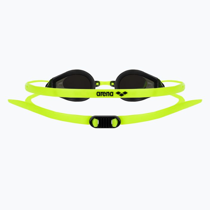 Schwimmbrille Kinder arena Tracks JR Mirror silver/black/fluoyellow 5