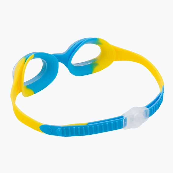 Kinderschwimmbrille arena Spider gelb und blau 004310 4