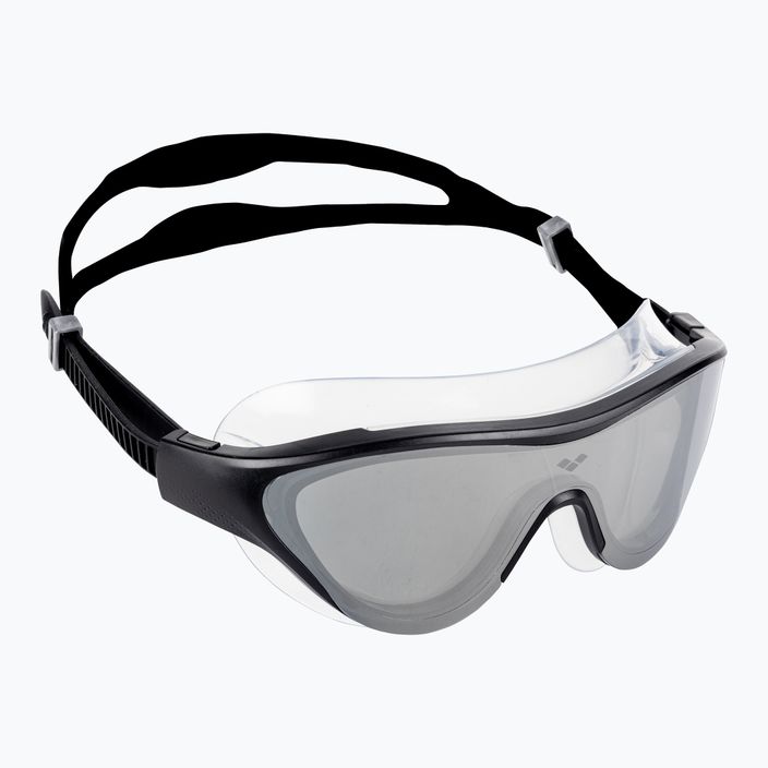 Schwimmmaske Taucherbrille arena The One Mask Mirror silver/black/black