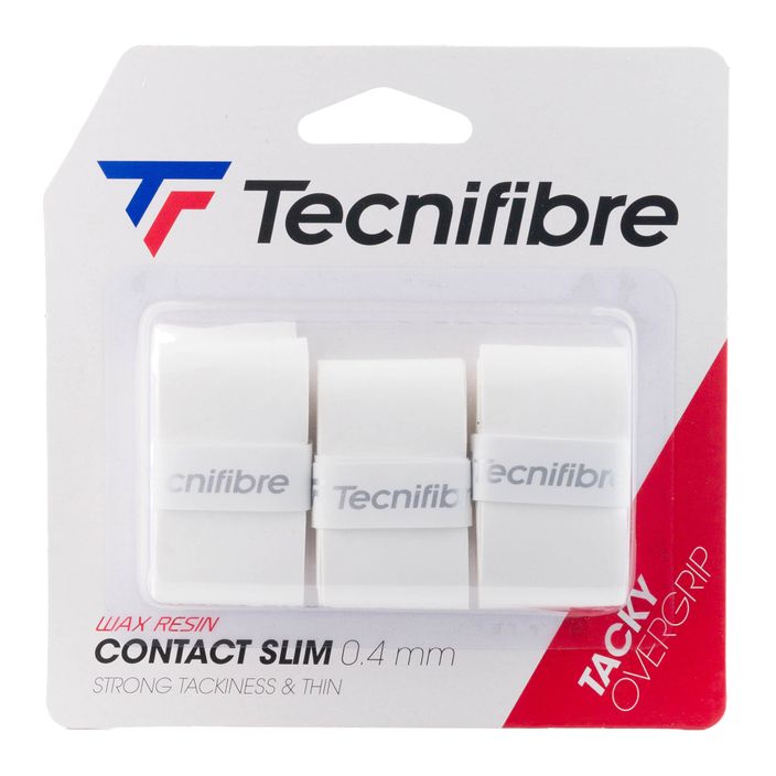 Tecnifibre Contact Slim Tennisschlägerhüllen 3 Stück weiß 52ATPCONSL 2
