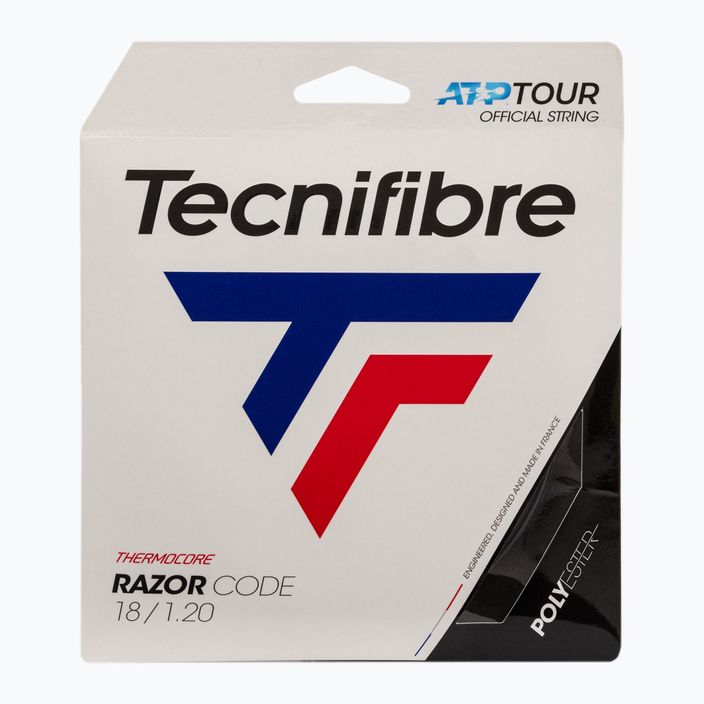 Tennissaite Tecnifibre Razor Code 12 m schwarz 04GRA120XC
