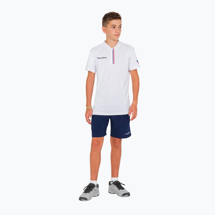 Tecnifibre Kinder-Tennisshirt Polo weiß 22F3VE F3 8
