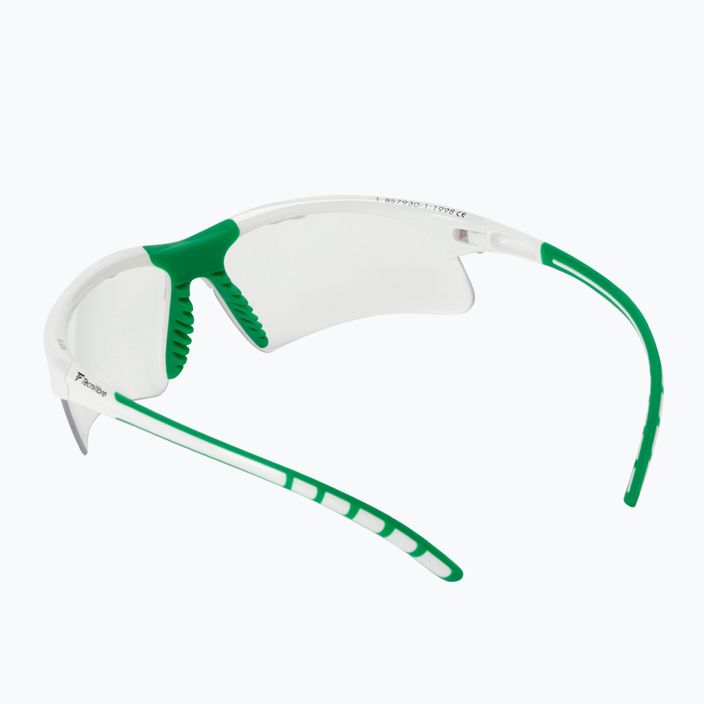 Tecnifibre Squash-Schutzbrille weiß und grün 54SQGLWH21 2