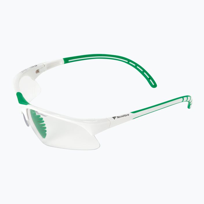 Tecnifibre Squash-Schutzbrille weiß und grün 54SQGLWH21 5