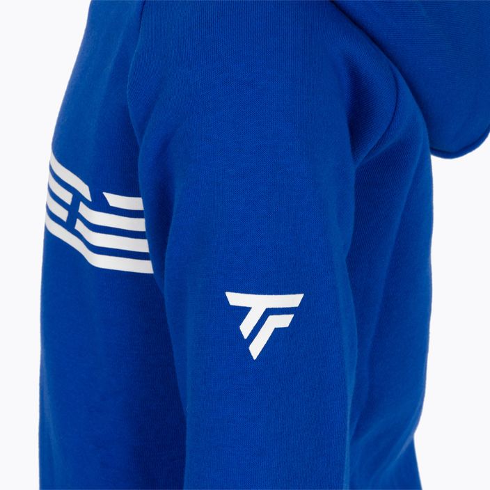 Kinder Tennis Sweatshirt Tecnifibre Fleece Hoodie blau 21LAHORO0B 5