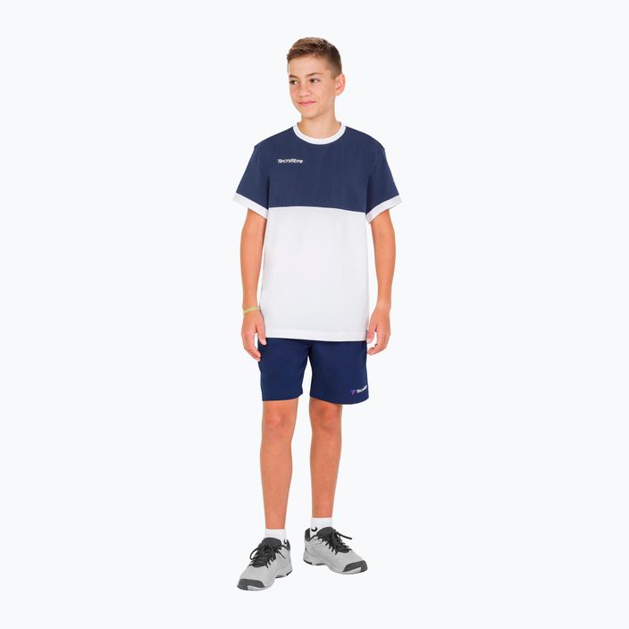 Tecnifibre Stretch weiß und blau Kinder-Tennisshirt 22F1ST F1 8