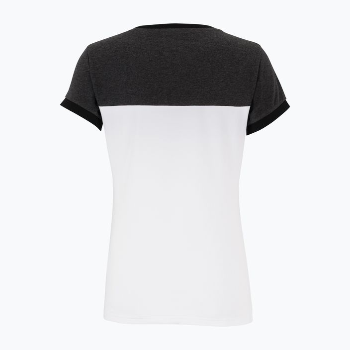 Damen-Tennisshirt Tecnifibre Stretch weiß und schwarz 22LAF1 F1 2
