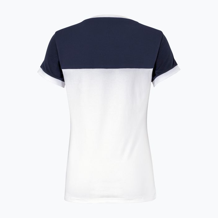Damen-Tennisshirt Tecnifibre Stretch weiß und blau 22LAF1 F1 2