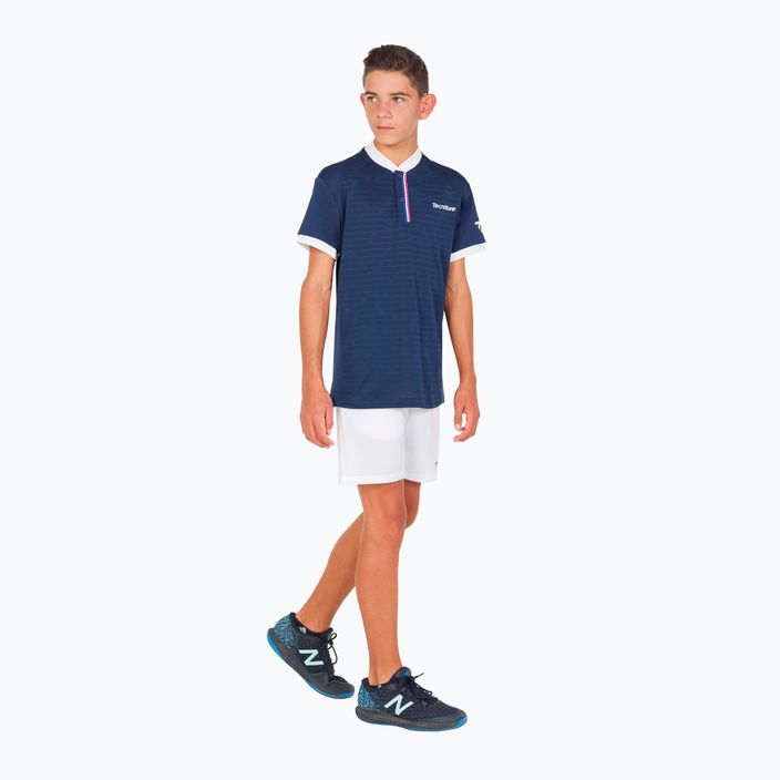 Kinder-Tennisshirt Tecnifibre Polo blau 22F3PO F3 6