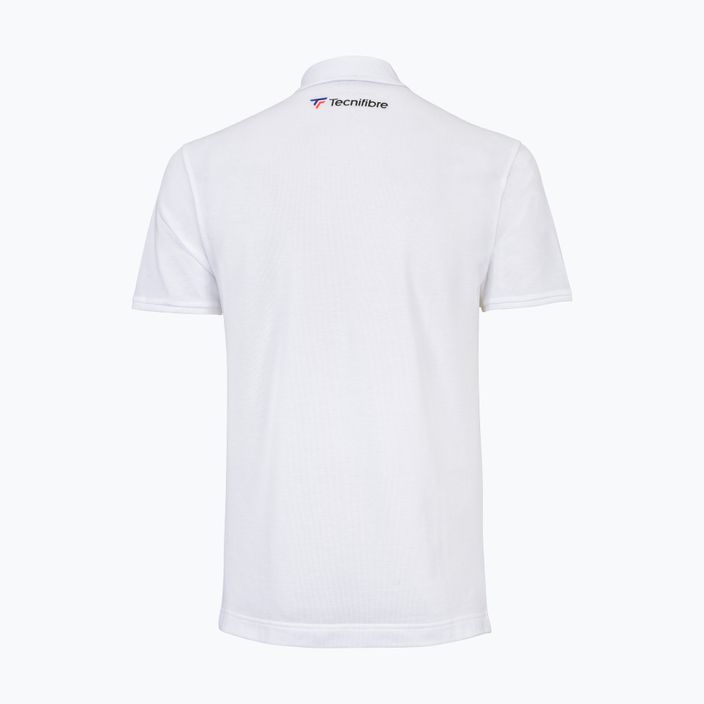 Herren-Tennisshirt Tecnifibre Polo Pique weiß 25POlOPIQ 2