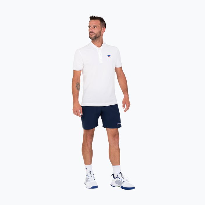 Herren-Tennisshirt Tecnifibre Polo Pique weiß 25POlOPIQ 3